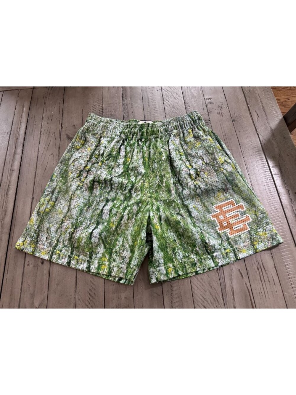 Eric Emanuel EE Basic Mesh Shorts Green Bark/Brown Camo Medium